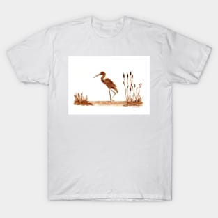The heron by the lake T-Shirt